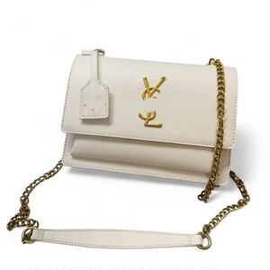 New white fashion crossbody bag